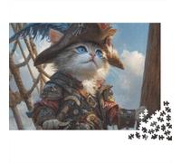 Adorable Rompecabezas de Gato. Apto para Todas Las Edades. Dificultad Media. Ideal para Fines Decorativos. 500 Piezas (52 x 38 cm).