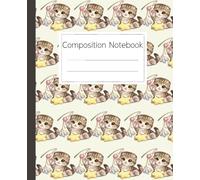 Adorable Scottish Fold Cat Composition Notebook for Students and Pet Lovers: Cute Feline Animal Pattern Journal for School Work and Daily Creative Writing