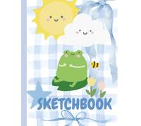 Adorable Sketchbook: Cute Frog Kawaii Sketch Book and Drawing Notebook for Girls and Boys to Doodle and Draw | White Blank Pages