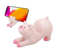 Adorable soporte para teléfono móvil con forma de cerdito rosa, soporte de escritorio, accesorios de escritorio con forma de animal RNU