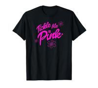 Adorable Tickle Me Pink Retro Flower Power Bubble Gum Rosa Camiseta