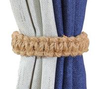 Adorables alzapaños trenzados para cortinas, soporte de cortinas hecho a mano, alzapaños de cortinas tejidos a mano para cortinas, soportes de cortinas rústicos, lazos decorativos para cortinas,