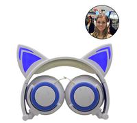 Adorables auriculares con orejas de gato, perfectos para uso multifuncional en la escuela y más allá, buena calidad, buena calidad, buena calidad,