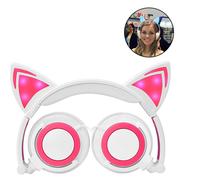 Adorables auriculares con orejas de gato, perfectos para uso multifuncional en la escuela y más allá, buena calidad, buena calidad, buena calidad,