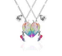 Adorables BFF Collares con Colgante Unicornio, Best Friends Collares Magnéticos para 2 Niñas, Mujeres Collar de la Amistad, Regalos de Joyería de Amistad San-Valentín para Amigos Niñas Madre Hermanas