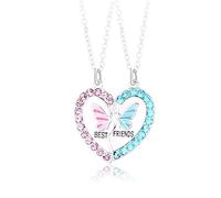 Adorables BFF Collares Magnéticos para 2, Best Friends Collares con Colgante de Corazón, Collar de la Amistad con Cristal, San Valentín Joyería de Amistad para Mujeres Niñas Madres Amigos Hermanas