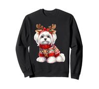 Adorables Cuernos de Reno navideños para Perros Sudadera
