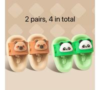 Adorables Mini de Borrar con Forma de Pantuflas, con Diseños de Animales Adorables como Pandas y Osos, Son Artículos de Papelería que No Residuos al Usarlos, lo Que los Perfectos para y