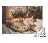 Adorables Rompecabezas de Gatos: un pasatiempo Encantador. La Herramienta unir. 1000 Piezas (75 x 50 cm).