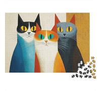 Adorables Rompecabezas de Gatos: un pasatiempo Encantador. La Herramienta unir. 1000 Piezas (75 x 50 cm).