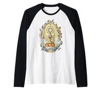 Adoración Eucarística del Santo Sacramento Vintage Católica Camiseta Manga Raglan