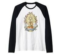 Adoración Eucarística del Santo Sacramento Vintage Católica Camiseta Manga Raglan