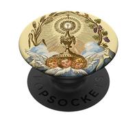 Adoración Eucarística del Santo Sacramento Vintage Católica PopSockets PopGrip Adhesivo