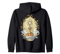 Adoración Eucarística del Santo Sacramento Vintage Católica Sudadera con Capucha