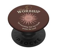 Adoración Salmos Mínimo Sol Fe PopSockets PopGrip Adhesivo