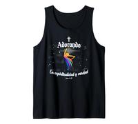 Adorando en Espiritualidad Verdad Danza Cristiana Salmos 150 Camiseta sin Mangas