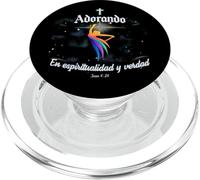 Adorando en Espiritualidad Verdad Danza Cristiana Salmos 150 PopSockets PopGrip para MagSafe