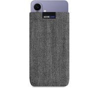 Adore June Business Funda Compatible con Samsung Galaxy S26 Material Característico, Efecto Limpiador de Pantalla, Gris/Negro