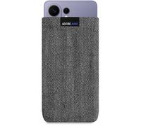 Adore June Business Funda Compatible con Samsung Galaxy S26 Ultra Material Característico, Efecto Limpiador de Pantalla, Gris/Negro