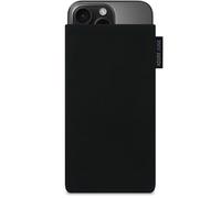 Adore June Classic Negro Funda Compatible con iPhone 16 Pro 2024, Material Resistente Efecto Limpiador de Pantalla