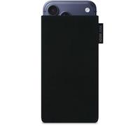 Adore June Classic Negro Funda Compatible con iPhone 17 Pro MAX, Material Resistente Efecto Limpiador de Pantalla