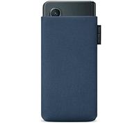 Adore June Classic Recycled Azul Funda Compatible con Galaxy Z Fold 6 2024 / Fold 5 / Fold 4 / Fold 3 / Fold 2, Tejido de R-PES Moderno Sostenible. Hecho en Europa