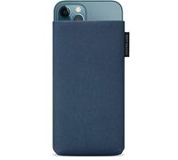Adore June Classic Recycled Azul Funda Compatible con iPhone 13 Pro MAX/iPhone 12 Pro MAX, Tejido de R-PES Moderno Sostenible. Hecho en Europa
