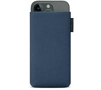 Adore June Classic Recycled Azul Funda Compatible con iPhone 15 14 / iPhone 15 14 Pro, Tejido de R-PES Moderno Sostenible. Hecho en Europa