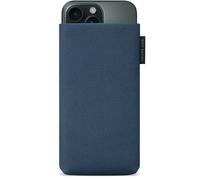 Adore June Classic Recycled Azul Funda Compatible con iPhone 16 Pro 2024, Tejido de R-PES Moderno Sostenible. Hecho en Europa