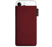 Adore June Classic Rojo-Burdeos Funda Compatible con iPhone 14-15 Plus/iPhone 14-15 Pro MAX, Material Resistente Efecto Limpiador de Pantalla