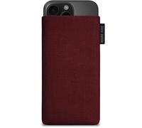Adore June Classic Rojo-Burdeos Funda Compatible con iPhone 16 Pro 2024, Material Resistente Efecto Limpiador de Pantalla