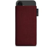 Adore June Classic Rojo-Burdeos Funda Compatible con iPhone 16e / iPhone 16, Material Resistente Efecto Limpiador de Pantalla