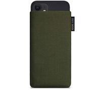Adore June Classic Verde-Oliva Funda Compatible con iPhone 13 Mini/iPhone 12 Mini, Material Resistente Efecto Limpiador de Pantalla