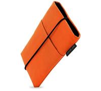 Adore June Funda Bene Compatible con Smartphones de 6 a 6,3 Pulgadas (como iPhone 17 Pro, iPhone 17e, iPhone 17, Galaxy S26, Galaxy S25, Pixel 10 Pro), Cierre de Goma, Color Naranja