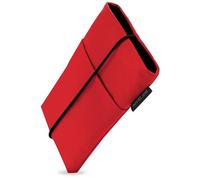 Adore June Funda para Móvil Bene Compatible con 6,7-7,0 Pulgada Smartphones (como iPhone 16 Pro MAX, 16 Plus, Galaxy S25 Ultra, S24 Ultra, Pixel 8 Pro), Cierre de Goma, Color Rojo