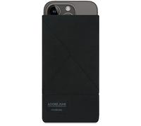 Adore June Triangle Negro Funda Compatible con iPhone 15 14 / iPhone 15 14 Pro. con Efecto Limpiador de Pantalla, Producido en Europa