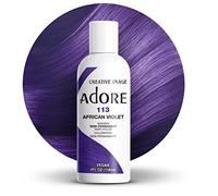 Adore Shining 113 - Tinte de pelo semipermanente, color violeta africano, 118 ml (Paquete de 1)