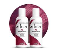 Tinte semipermanente brillante para el cabello, rojo furioso, 118 ml