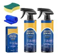 Adorease Car Polish,Quick Effect Coating Agent,Advanced Car Quick-Acting Coating Agent Spray,Car Cleaner High Protection, Waterless Wash,Scratch Polish (2PCS)