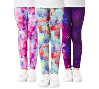 Adorel Leggings Estampado Largos Pantalón Niña Pack de 3 Vía Láctea 9-10 Años (Tamaño del Fabricante 80)