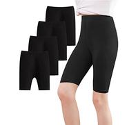 Adorel Mallas Corto Pantalon Shorts Deportiva Niña Pack de 4 Negro 10-11 Años (Tamaño del Fabricante: 160)