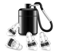 Adorila 2 pares de tapones para los oídos de concierto de alta fidelidad, tapones de silicona para reducción de ruido, tapones para los oídos de protección auditiva para músicos, festivales,