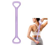 Adorila Figura 8 Banda de resistencia, para fitness de hombres y mujeres, cuerdas elásticas portátiles para yoga, pilates (10 libras, morado)