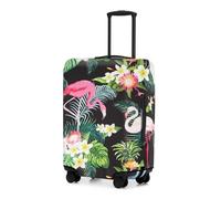 Adorila Funda protectora de equipaje de viaje, funda elástica lavable para maleta, funda protectora para equipaje, Flamenco de la selva, L