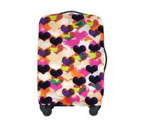 Adorila Funda protectora de maleta de viaje, lavable, funda protectora elástica para maleta, Corazón., S