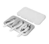 Adorila Moldes para paletas de acero inoxidable para niños, juego de moldes de helado caseros, máquina reutilizable para hacer paletas de hielo con tapa y palitos