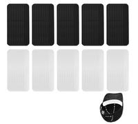 Adorila Paquete de 100 forros para sombrero de golf, forro absorbente para el sudor, adhesivo desechable para hombre, béisbol, negro, blanco, Negro, Blanco, talla única