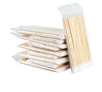 Adorila Paquete de 1000 hisopos de algodón Microblading, mango de madera, 3.9 pulgadas, desechables, punta puntiaguda, hisopos para maquillaje, pestañas, limpieza