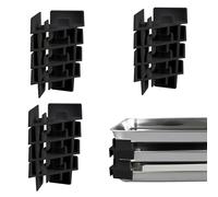 Adorila Paquete de 12 bandejas apiladoras para bandejas de liofilización Harvest Right, accesorios de máquina de liofilización compatibles con bandejas Harvest Right (Negro)
