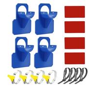 Adorila Paquete de 4 soportes de tubería de piscina, soporte de plástico para manguera de piscina sobre el suelo, soporte de manguera de piscina para manguera de 1.45 pulgadas (máximo) de diámetro